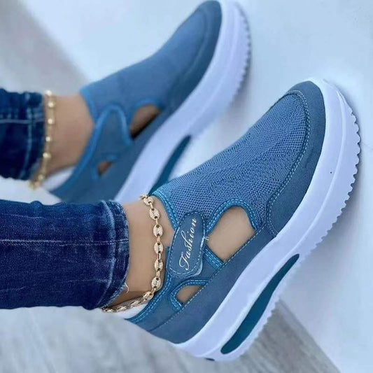 Summer Sneakers New Casual Low Wedge Breathable Non-Slip Comfort Sport Shoes